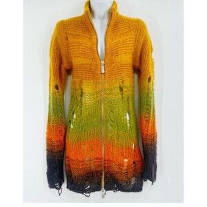 [BRAND NEW] Off-White c/o Virgil Abloh Punk Degrade Knit Cardigan NWT